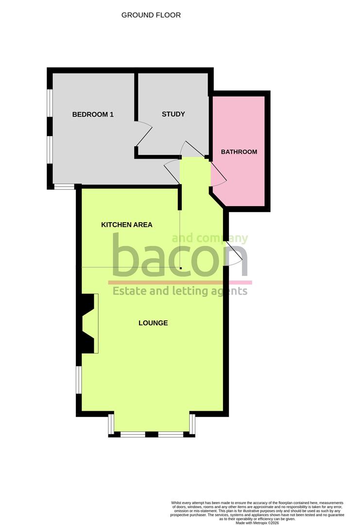 Floor Plan | Flat - Conversion | Downview Road, Heene, Worthing | For Sale